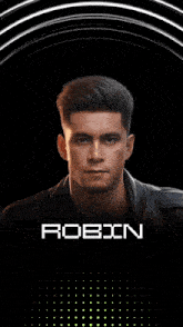 a poster for robin the official singer of the song room