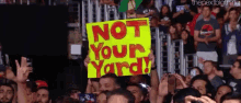 Not Your Yard Crowd GIF - Not Your Yard Crowd Fan GIFs
