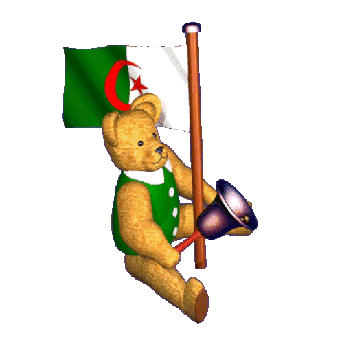 Algerian Teddy Bear Algerian Sticker Sticker - Algerian Teddy Bear Algerian Sticker Algeria Stickers