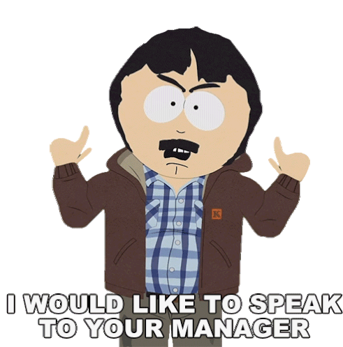 I Would Like To Speak To Your Manager Randy Marsh Sticker - I Would Like To Speak To Your Manager Randy Marsh South Park Stickers