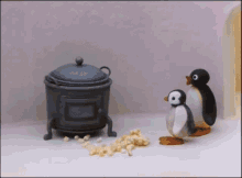 Pingu Popcorn GIF