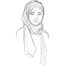 Sketch Hijaber GIF - Hijab Sketch GIFs