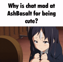 why is chat mad at ashbasalt for being cute ?