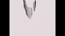 a black and white drawing of a man 's face with a fist .