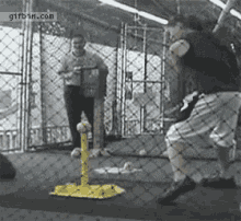 softball batting practice hit ball