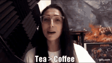 Tea Vs Coffee Tea Better Than Coffee GIF - Tea Vs Coffee Tea Better Than Coffee Brittney Slayes GIFs