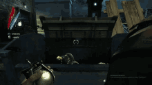 a screenshot of a video game with a red circle in the middle of it