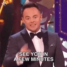 See You In A Few Minutes Anthony Mcpartlin GIF