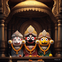 a picture of a temple with a meta al logo on the bottom