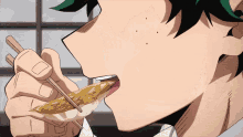 Izuku Midoriya Eating GIF - Izuku Midoriya Eating Boku No Hero GIFs