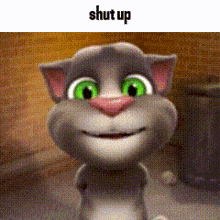Talking Tom Cat GIF - Talking Tom Cat Shut Up GIFs