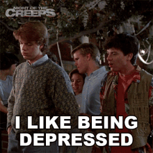 I Like Being Depressed Chris GIF - I Like Being Depressed Chris Jc GIFs