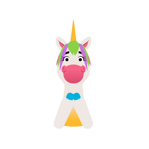 Rainbow Unicorn Sticker - Rainbow Unicorn If Movie Stickers