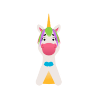 Rainbow Unicorn Sticker - Rainbow Unicorn If Movie Stickers