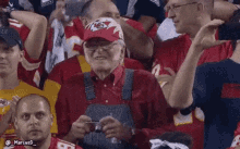 superbowl2020 old chiefs fan crowd camera capture