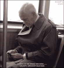 Old Man Smart Phone GIF