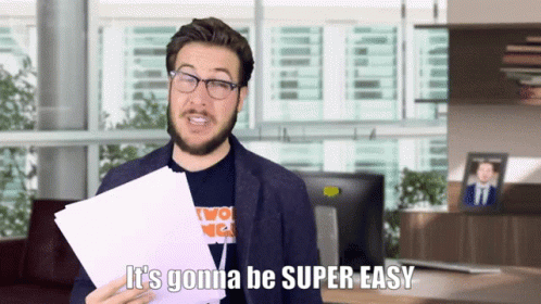 Super Easy Super Easy Barely An Inconvenience GIF - Super Easy Super Easy Barely An Inconvenience Ryan George GIFs