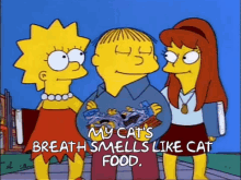Cats Breath Simpsons GIF - Cats Breath Simpsons Ralph GIFs