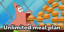Unlimited Meal Plan GIF - Patrick Eat Vacuum GIFs