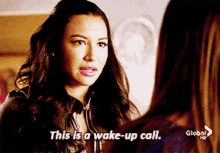 Glee Santana Lopez GIF - Glee Santana Lopez This Is A Wake Up Call GIFs