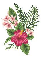 a bouquet of pink flowers and green leaves