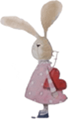 Rabbit Girl Rabbit GIF - Rabbit Girl Rabbit Holding A Heart GIFs