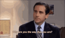 Michael Scott Why Are You The Way You Are GIF - Michael Scott Why Are You The Way You Are The Office GIFs