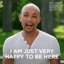 I Am Just Very Happy To Be Here Jomar GIF - I Am Just Very Happy To Be Here Jomar The Great Canadian Baking Show GIFs