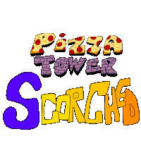 Pizza Tower Scorched Sticker - Pizza Tower Scorched Stickers