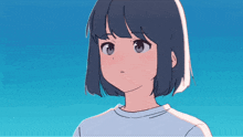 Short Hair Anime Girl GIF - Short Hair Anime Girl Shock GIFs