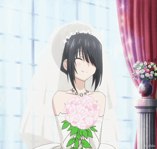 Kurumi Wedding Dress GIF Kurumi Wedding Dress Date A Live Discover Share GIFs