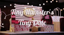Hamster Date GIF - Hamsters Dinner Date Valentines Day GIFs