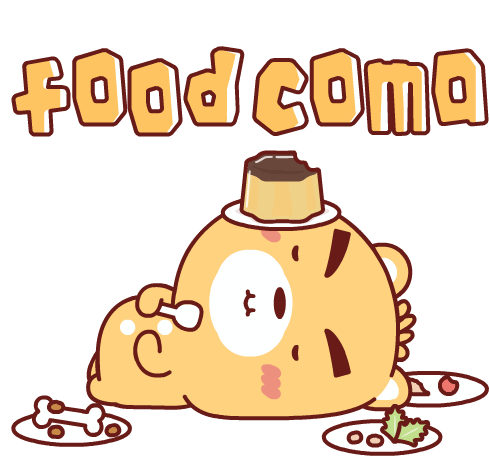 Full Foodcoma Sticker - Full Foodcoma Eat Stickers
