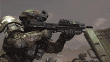 Halo Reach Spartan Halo Shoot GIF - Halo Reach Spartan Halo Shoot GIFs