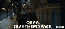 Okay Give Them Space Molly Parker GIF - Okay Give Them Space Molly Parker Maureen Robinson GIFs