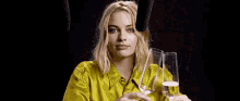 Smile GIF - Cheers Celebrate Margot Robbie GIFs
