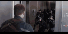 Captain America Elevator GIF - Captain America Elevator Cops GIFs