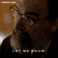 let me know saul berenson mandy patinkin homeland tell me