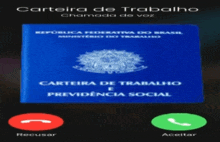 a blue passport that says carteira de trabalho