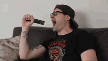 Singing Jared Dines GIF - Singing Jared Dines High Note GIFs