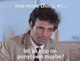 Columbo Ponytown GIF - Columbo Ponytown Pony Town GIFs