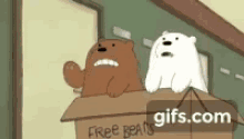 Ice Bear We Bare Bear GIF - Ice Bear We Bare Bear Grizzly GIFs