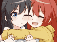 Anime Huggle GIF