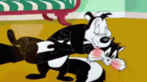 Detenerse Rebobinar Hostal Looney Tunes Love GIF - Looney Tunes Love Kiss - Discover & Share GIFs