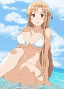 Anime Girl Boobs Bounce Google Tits Sticker - Anime Girl Boobs