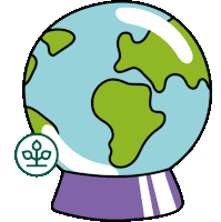 Green World Sticker - Green World Health Stickers