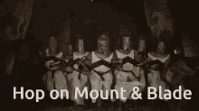hop on mount and blade