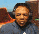 a man wearing headphones with a dollar sign in the background that says 199