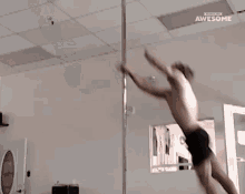 Pole Dance Acrobat GIF