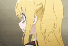 a drawing of a girl with blonde hair